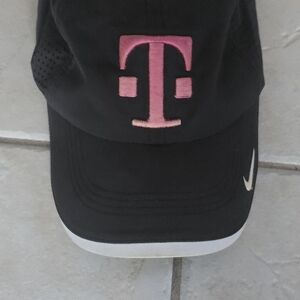 Nike Black and Pink Hat